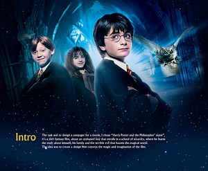 Web Design . onepager . Harry Potter - Rozan Hakroush