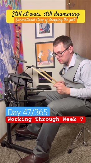 Day 47/365 drum lesson 52 week drum tutorial week 7 linear fills #drums #new #love #war #music #hey