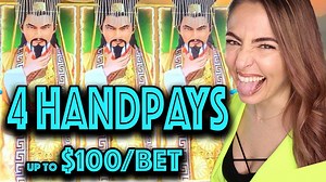 134K views · 1.5K reactions | Hit 4 JACKPOT HANDPAYS betting up to $100/spin on the New Dragon Link slot machine AKA Dragon Cash! So fun! | Lady Luck HQ | Facebook