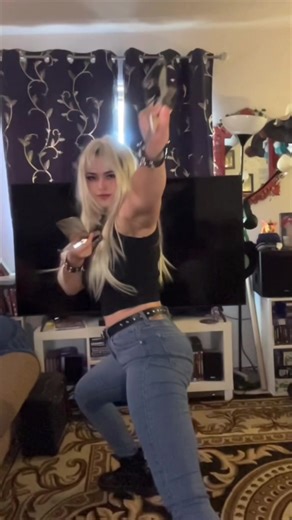 Practicing Combos for Jujutsu Kaisen Cosplay