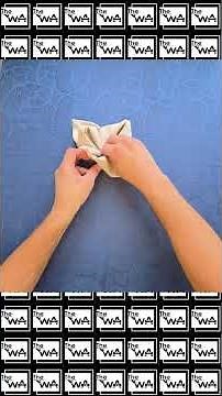 Napkin Folding Video - Artichoke! Level - Intermediate. Waiter Training Fine Dining Service