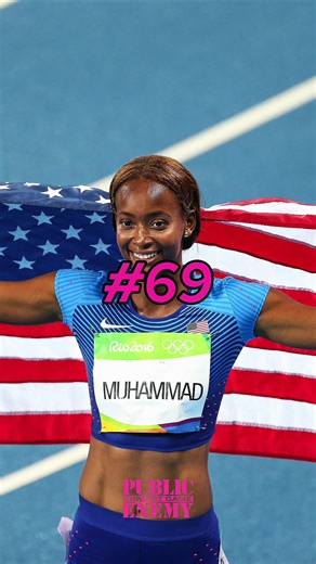 #69 Dalilah Muhammad Some races redefine speed. This one rewrote history. Dalilah Muhammad shattered the 400m hurdles world record with power and control. 🎧 She Got Game — Public Enemy #SheGotGame #DalilahMuhammad #TrackAndField #WorldRecord