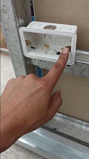 🛑How to INSTALL an outlet box in DRYWALL #short #drywall