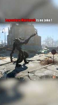 Deathclaw yeeted the tyrant way up in sky ☠️ fallout 4 #oneshotgaming #fallout #fallout4 #bossfight