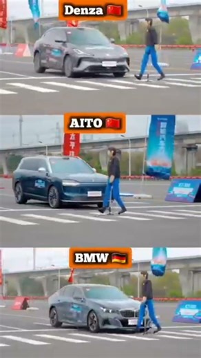 Automatic Emergency Braking Test: Denza vs AITO vs BMW