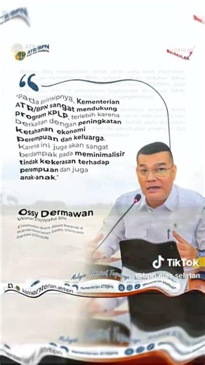 Wamen Menegaskan mendukung program Kebun Pangan Lokal Perempuan (KPLP)