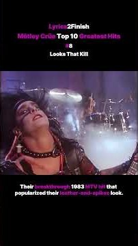 Mötley Crüe - Top 10 Greatest Hits Songs/Videos (1 BANNED by MTV!) 🚫🤘#80smusic #80srock #mötleycrüe