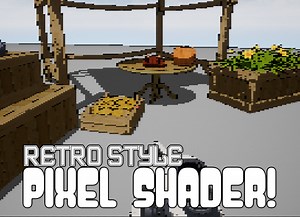 Retro Game/Pixelization Shader for Unreal Engine 4 by GrumpyMunkyIndy