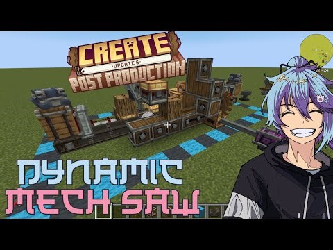 Minecraft Create Mod 6 - Dynamic Mechanical Saw (fixed)