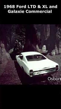 1968 Ford Galaxie & LTD Commercial #ford #galaxie #ltd #xl #commercial #publicite #redwoodforest