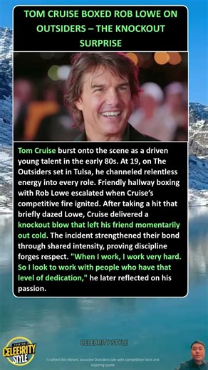 Tom Cruise Boxed Rob Lowe on Outsiders – The Knockout Surprise