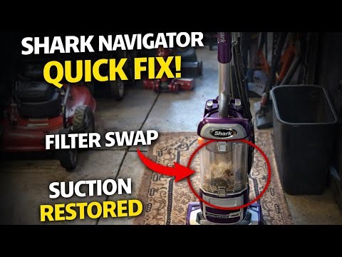 Shark Navigator Lift-Away DLX Quick Service – Filter Swap Using Spare Parts