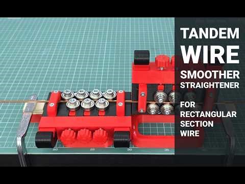 Tandem Wire Smoother and Straightener for Rectangular Wire
