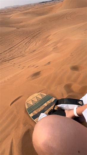 Emirates Host Tourism on Instagram: "Dubai desert safari Sand boarding amazing experience #dubai #desert #dubaidesertsafari #enjoy #follow"