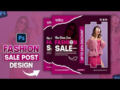 How to Create Professional Fashion Sale Post Design in Adobe Photoshop