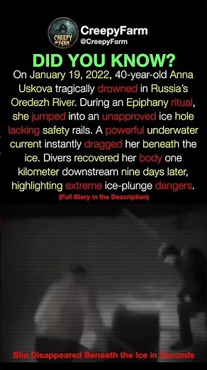 She Disappeared Beneath the Ice in Seconds...Anna Uskova