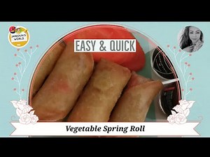 How to make Vegetable Spring Rolls at home | Janjoun's World