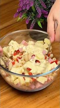 The macaroni salad that will change the way you eat pasta forever 🥗✨ #MacaroniSalad