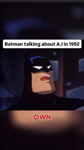 Batman Talking About AI in 1992 #shorts