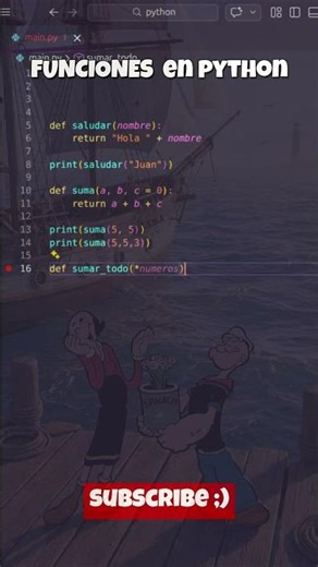 FUNCIONES EN PYTHON | NO REPITAS MÁS CÓDIGO #python #algoritmo #programming