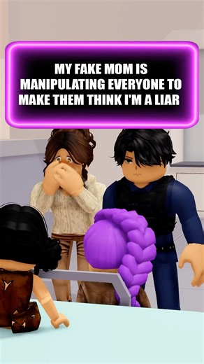 My Fake Mom Is Manipulating Everyone To Make Them Think I’m A Liar #roblox #shorts #robloxedit