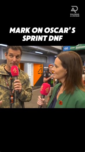 Piastri Joins the “Fence Legends” – Webber Reacts After Oscar Piastri’s shocking DNF in the Brazil Sprint, his manager Mark Webber shares his honest reaction. “He was surprised... a lot of legends have been in that fence — and he’s joined the list, unfortunately.” Video Credit: Channel 4 via ocarsslando on X�All rights belong to their respective owners. Footage is used for commentary, education, and fair use purposes. #F1 #BrazilGP #Sprint #McLaren #OscarPiastri #MarkWebber | Racing Avenue