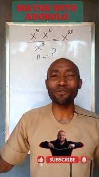 Mathematics Problem// A Nice Exponential function