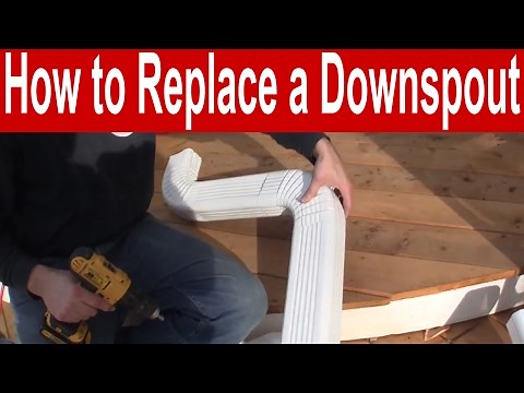 How to Replace a Gutter Downspout