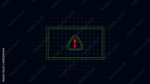 Warning attention sign, exclamation mark, attention sign, Alert icon animation.