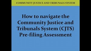 The Small Claims Tribunals (SCT) provide a speedy and cost efficient means to resolve disputes between consumers and suppliers of up to $10,000, or $20,000 if both parties agree in writing. Before you proceed to file a small claim through the Community Justice and Tribunals System (CJTS), you will be asked a series of questions to determine if you can file a claim at the SCT. Once you have completed the pre-filing assessment and determined that your claim may be dealt with by the Tribunals, an a