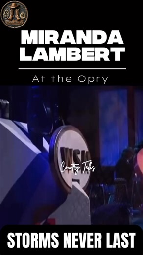 Miranda Lambert poured her heart into “Storms Never Last” at the Grand Ole Opry — every word wrapped in grace, grit, and healing. Her voice reminded us that no matter how heavy life gets, storms always pass… and country music still brings the calm after. 🌧️✨ | Music Charts