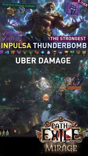 The Godly Inpulsa ThunderBOMB build! Literally Zoom & BOOM all content! 【Crit Herald of Thunder】3.28