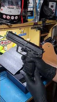 LJ HK USP45 V2 Full Metal Spring Convert 6mm #airsoft #airsoftgun #toyguns #asmr #gelblaster