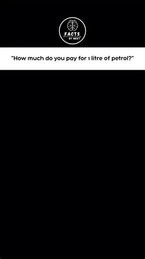 FactsByMeet on Instagram: "Which type of fuel do you mostly use? ⛽ 1 Litre, 36 States, 36 Different Prices! Did you know petrol prices vary massively across India? every state pays a different amount for the same litre of fuel! 😲 Taxes, transport costs, and state policies all make a difference — but can you guess which state pays the highest and which one the least? 💡 Watch the full map to find out! 👇 Comment your state and tell us how much you’re paying today! #viral #trending #explorepage #