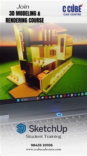 SketchUp & Enscape Training in Erode | Best 3D Modeling & Rendering Course | Placement Assistance