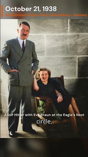 Colorized Footage of Hitler’s Secret Retreat with Eva Braun #timepeek #history #ww2 #hitler