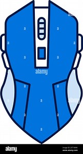 Gaming computer mouse color line icon. Input device. Moving a cursor to different items on the screen. Effective in computer games. Pictogram for web Stock Vector Image & Art - Alamy