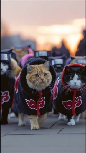 Cats Join the Akatsuki! | Ninja Cat Squad 😼