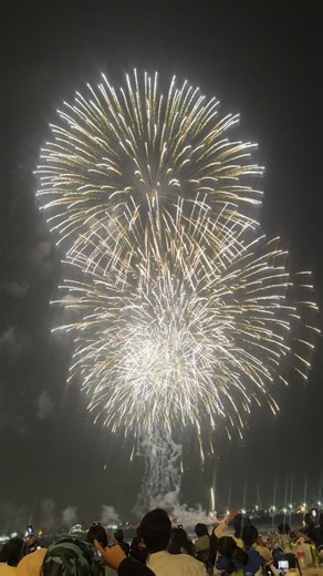 横浜開港祭花火大会の素晴らしい雰囲気