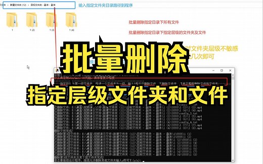 100105-2-自定义删除几级文件夹-批量删除指定文件夹下及子孙文件夹下所有文件-不删除文件夹及空文件夹