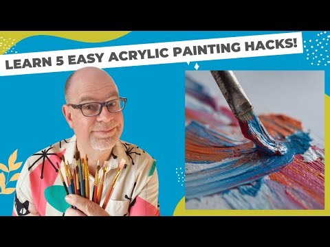 Acrylic Painting Hacks! 5 Brush & Tool Effects You Need to Try!