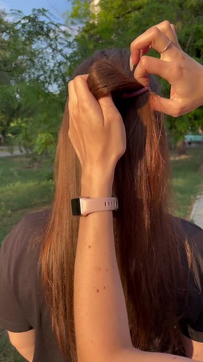 Easy school hairstyle✨ #hairtok #schoolhairstyles