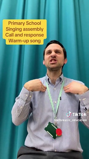 🎶 Primary School Singing Assembly Warm-up call and response song - Lickety Split! 😂 This song is a fun one and encourages children to repeat random phrases, listening out for ‘fancy a chip?’ 🍟 Where they have to say ‘yes please!’. Each time you can change a musical element to encourage application and understanding of dynamics, tempo, pitch etc. ⬇️Do you use any other call and response songs that work well as a warm up? ⬇️ How else could we use this song to explore musical elements? #callandr