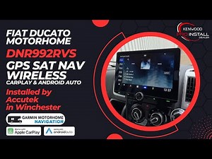 Motorhome Fiat Ducato GPS Sat Nav, CarPlay System DNR992RVS #fiatducato #motorhome #satnav
