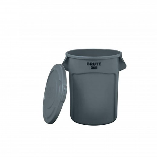 Reviews for Rubbermaid Commercial Products BRUTE 20 Gal. Grey Vented Plastic Outdoor Trash Can with Lid For Restaurants/Offices/Warehouses/Commercial Environments | Pg 1 - The Home Depot