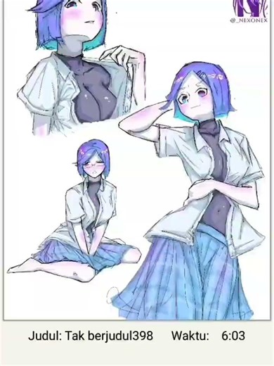 doing speed drawing, using random palette. is the color suit her? #drawing #speedpaint