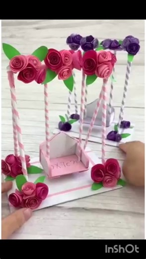 Diy aesthetic cradle a decorative cradle with made with paper craft material