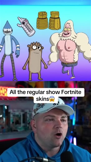 All the regular show Fortnite skins😱 #regularshow #fortnite #fortniteskin #gaming #fyp