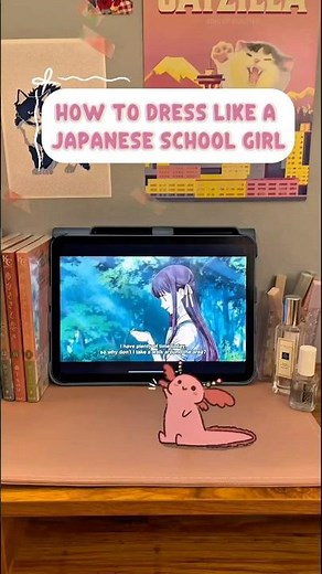 How to dress like a Japanese school girl 🎀🫧 #shojoanime #shojomanga #manga #mangalover