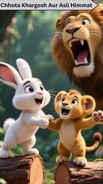 The Brave Little Rabbit 🐰 | Jungle Story for Kids #bedtimestories #KidsStory #RabbitStory #cartoon